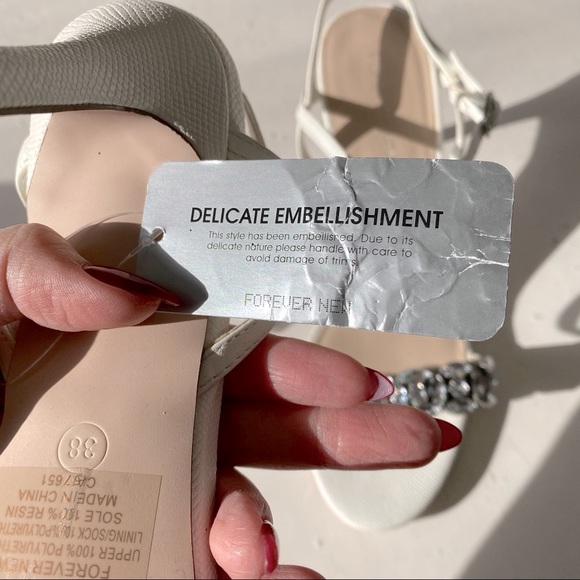 New embellished crystal white heels wedding party - Picture 6 of 12